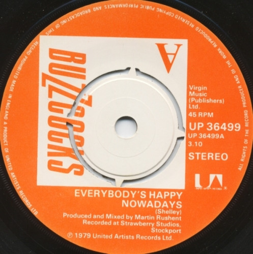 Buzzcocks - Everybody's Happy Nowadays | United Artists Records (UP 36499) - 3
