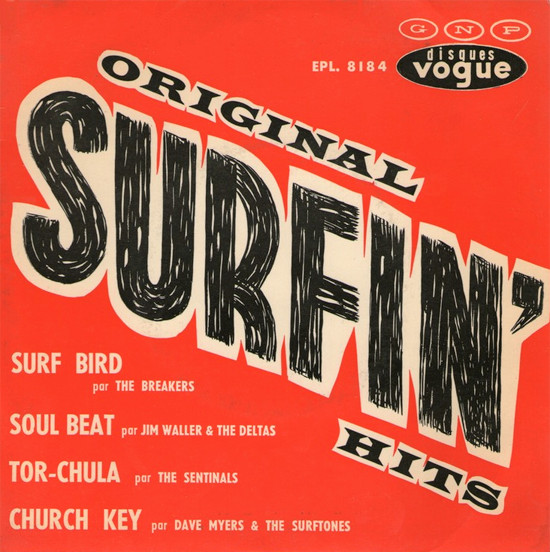 Various - Original Surfin' Hits | Disques Vogue (EPL. 8184) - main