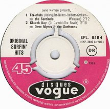 Various - Original Surfin' Hits | Disques Vogue (EPL. 8184) - 3