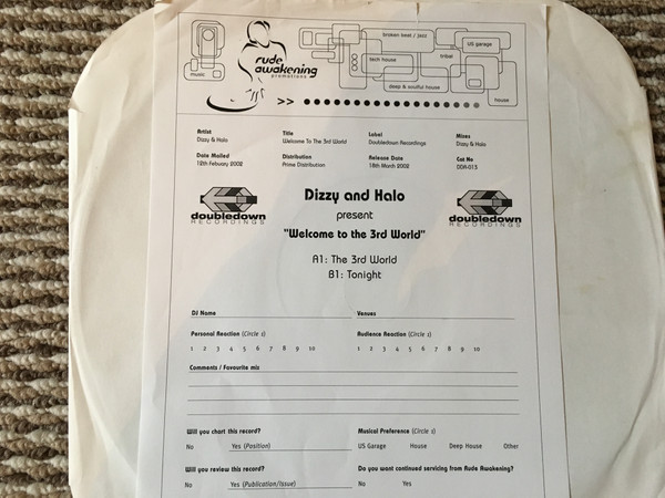 Dizzy And Halo - Welcome To The 3rd World | Doubledown Recordings (DDR 016) - 2