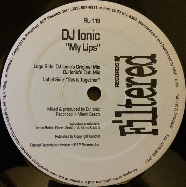 DJ Ionic - My Lips | Filtered Records (FIL-119)