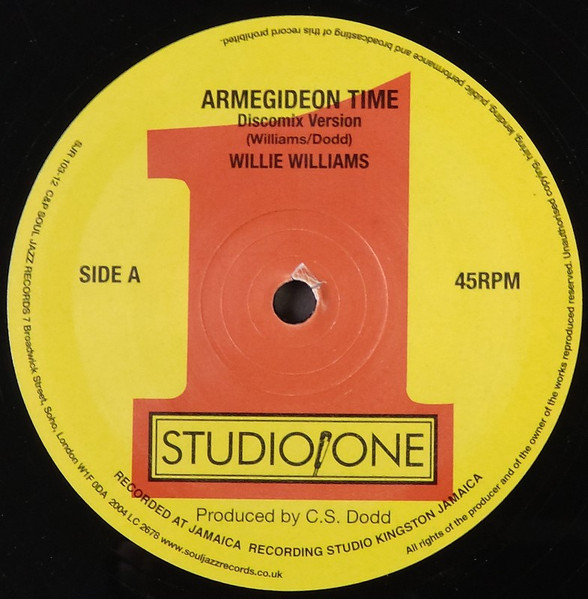 Willi Williams / Norma White - Armegideon Time / I Want Your Love | Soul Jazz Records (SJR 103-12) - 3