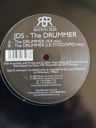 JDS - The Drummer (Remixes) | Rhythm Syndicate Records (RHYSYN025R) - main