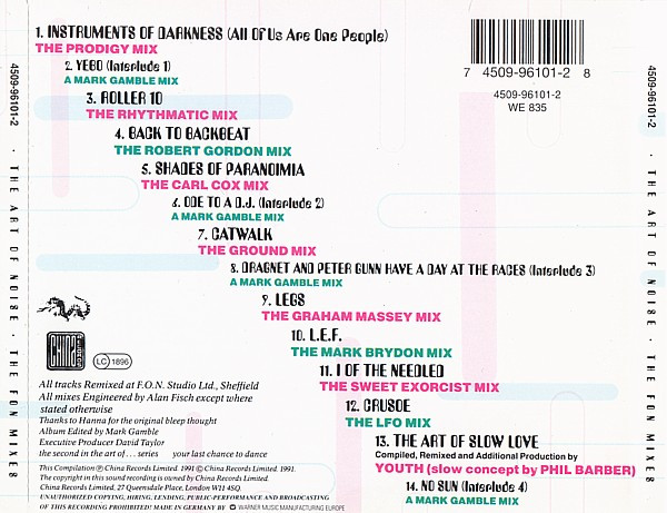 The Art Of Noise - The FON Mixes | China Records (4509-96101-2) - 2