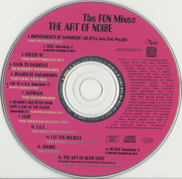 The Art Of Noise - The FON Mixes | China Records (4509-96101-2) - 3