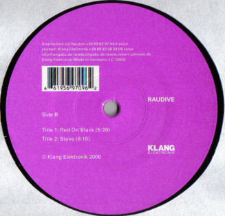 Raudive - No, No, No, No EP | Klang Elektronik (KLANG 109) - 2