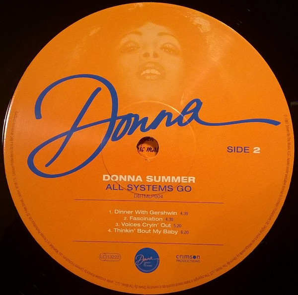 Donna Summer - All Systems Go | Driven By The Music (DBTMLP004)