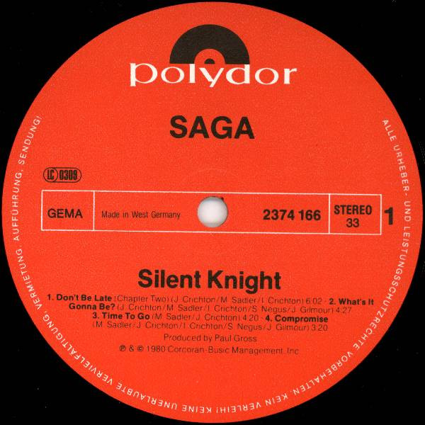 Saga - Silent Knight | Polydor (2374 166) - 3