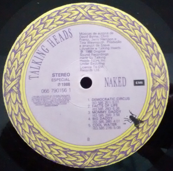 Talking Heads - Naked | EMI (066 790156 1) - 3