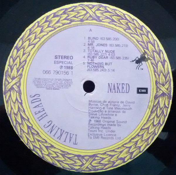 Talking Heads - Naked | EMI (066 790156 1) - 2