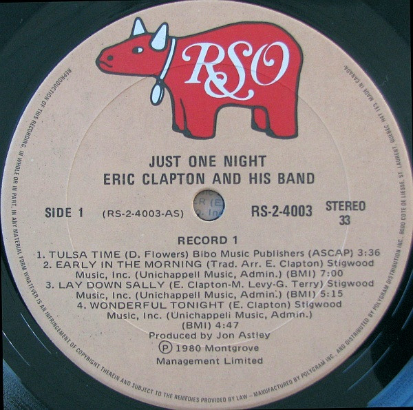 Eric Clapton - Just One Night | RSO (RS-2-4003) - 3 Eric Clapton - Just One Night | RSO (RS-2-4003) - 3