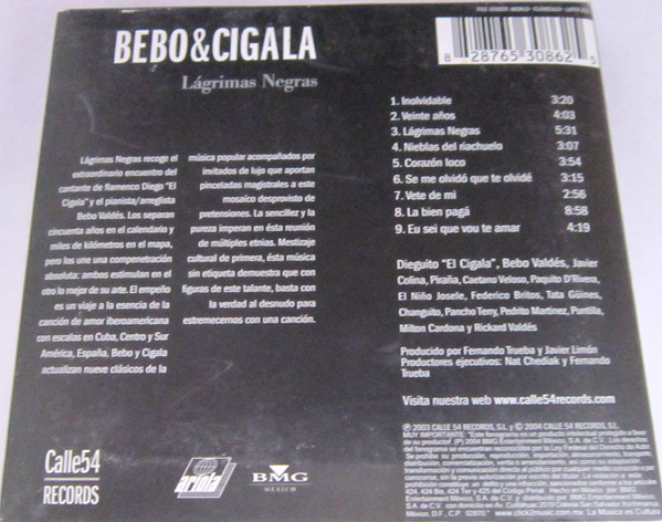 Bebo Valdés & Diego "El Cigala" - Lágrimas Negras | Calle 54 Records (828765308625) - 3