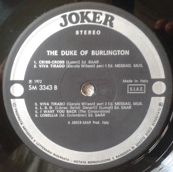 The Duke Of Burlington - The Duke Of Burlington - The Pressed Piano | Joker (SM 3343) - 4