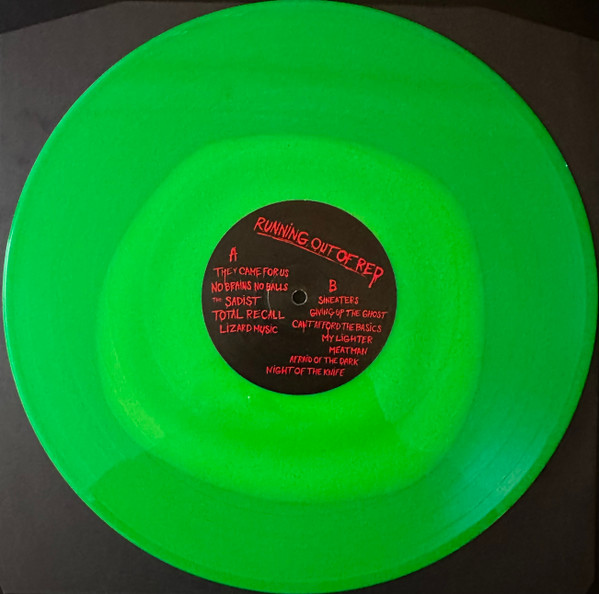 Zig Zags - Running Out Of Red (Limited Edition - Hanford Nuclear Green / Yellow Mix Vinyl) [Vinyl] | Castle Face (CF-072) - 6