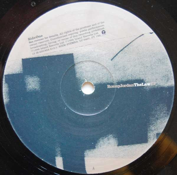 Ronny Jordan - The Law EP | Island Records (12 IS 635) - 3 Ronny Jordan - The Law EP | Island Records (12 IS 635) - 3