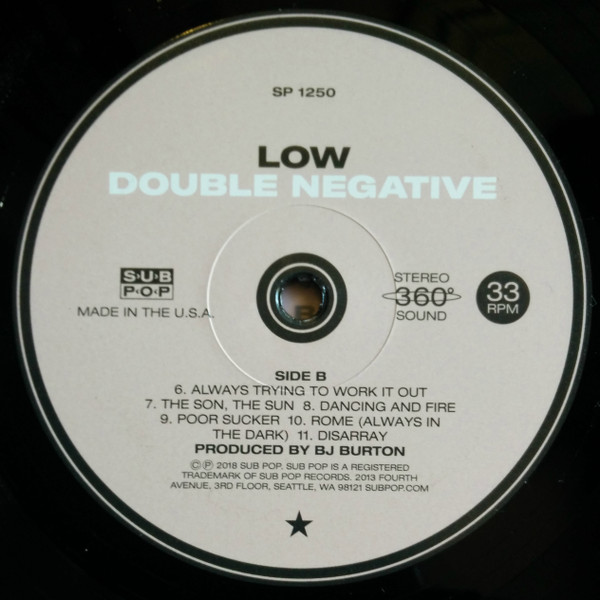 Low - Double Negative | Sub Pop (SP 1250) - 4