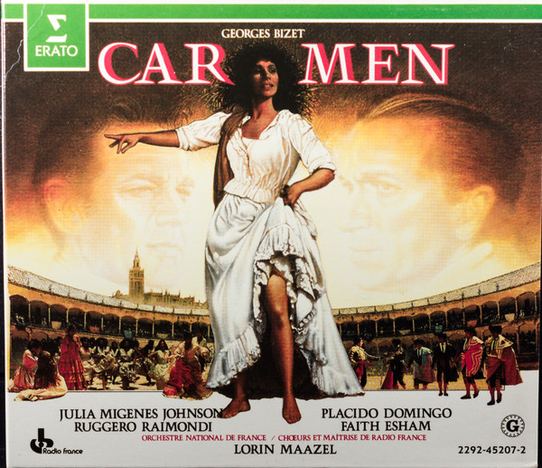 Georges Bizet - Julia Migenes , Placido Domingo , Ruggero Raimondi , Faith Esham , Orchestre National De France , Chœur de Radio France Et Maîtrise De Radio France , Lorin Maazel - Carmen | Erato (2292-45207-2)