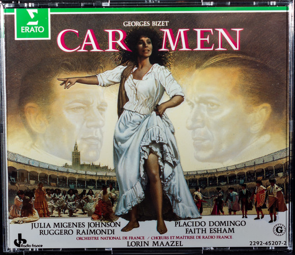 Georges Bizet - Julia Migenes , Placido Domingo , Ruggero Raimondi , Faith Esham , Orchestre National De France , Chœur de Radio France Et Maîtrise De Radio France , Lorin Maazel - Carmen | Erato (2292-45207-2) - 4