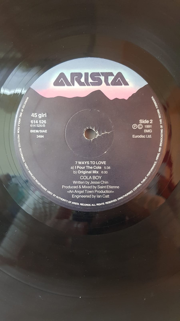 Cola Boy - 7 Ways To Love | Arista (614 526)