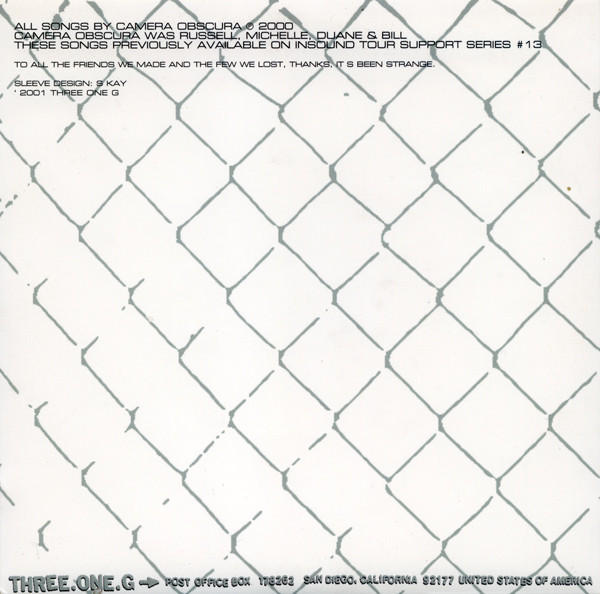 Camera Obscura - To Paint The Kettle Black B/W ...Something About A Nightmare: Curtain 2 | Three One G (31G.19) - 2