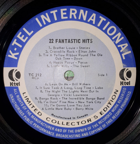 Various - Fantastic [Vinyl] | K-tel (TC 212) - 3