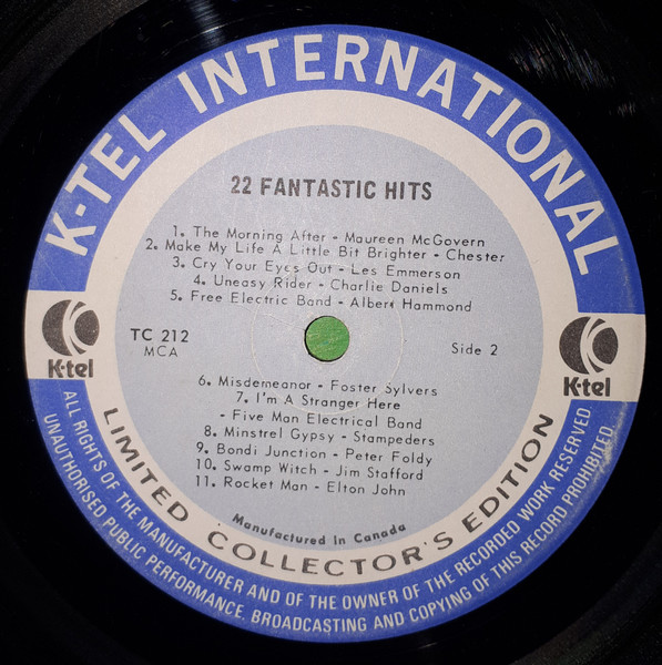 Various - Fantastic [Vinyl] | K-tel (TC 212) - 4