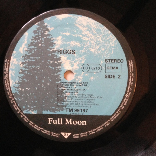 Riggs - Riggs | Full Moon (FM 99 197) - 4 Riggs - Riggs | Full Moon (FM 99 197) - 4