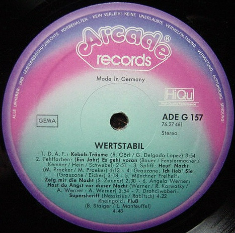 Various - Neue Gangart / Wertstabil | Arcade Records (ADE G 157) - 4