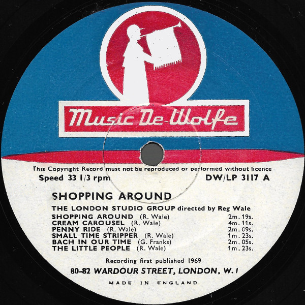 The London Studio Group - Shopping Around | Music De Wolfe (DW/LP 3117) - 3