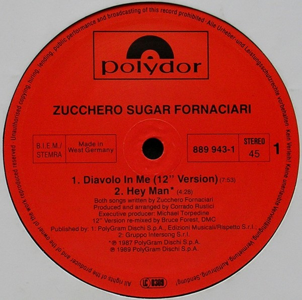 Zucchero - Diavolo In Me | Polydor (889 943-1) - 2