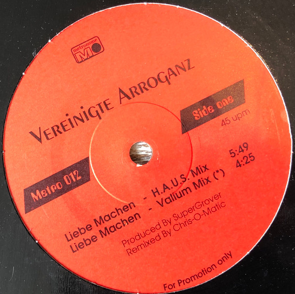 Vereinigte Arroganz - Liebe Machen | Metronome (Metro 012) - main Vereinigte Arroganz - Liebe Machen | Metronome (Metro 012) - main