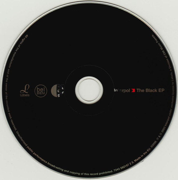 Interpol - The Black EP | Labels (7243 5 92157 2 3) - 3
