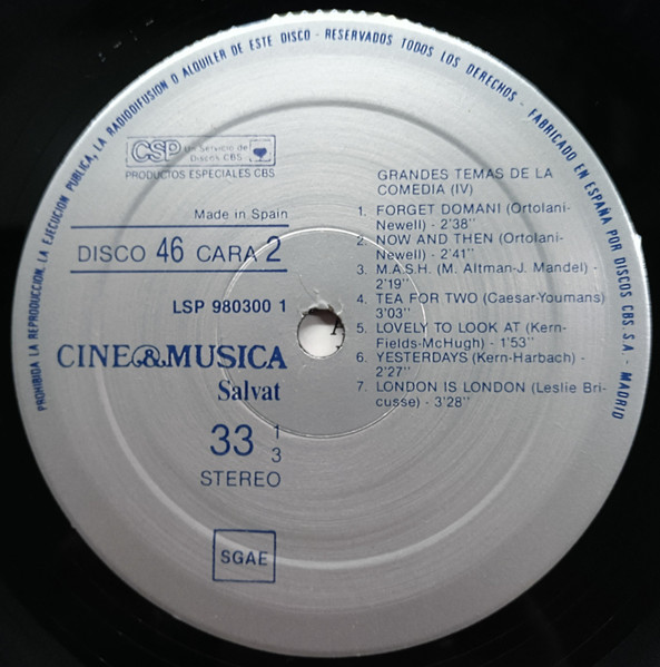 Various - Los Grandes Temas De La Comedia (III) | Salvat (980 300-1) - 4