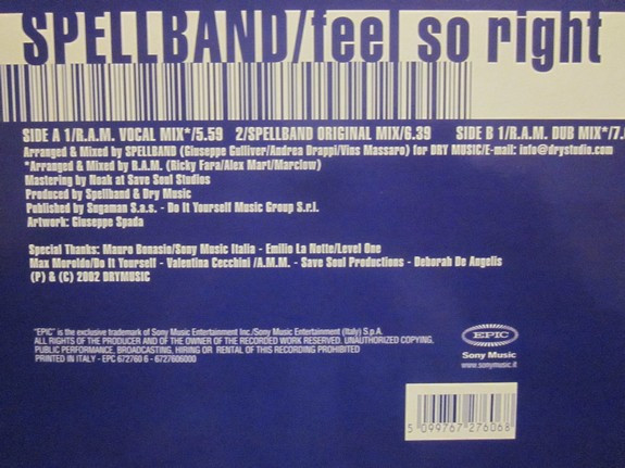 Spellband - Feel So Right | Epic (EPC 672760 6) - main Spellband - Feel So Right | Epic (EPC 672760 6) - main