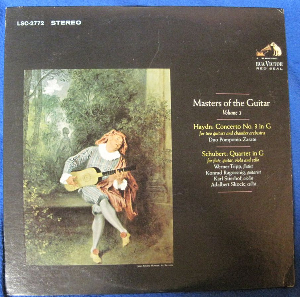 Joseph Haydn / Franz Schubert - Duo Pomponio-Zarate , Orchestre De Chambre Des Concerts Lamoureux , Werner Tripp , Konrad Ragossnig , Karl Stierhof , Adalbert Skocic - Masters Of The Guitar, Volume 3 | RCA Victor Red Seal (LSC 2772) - main