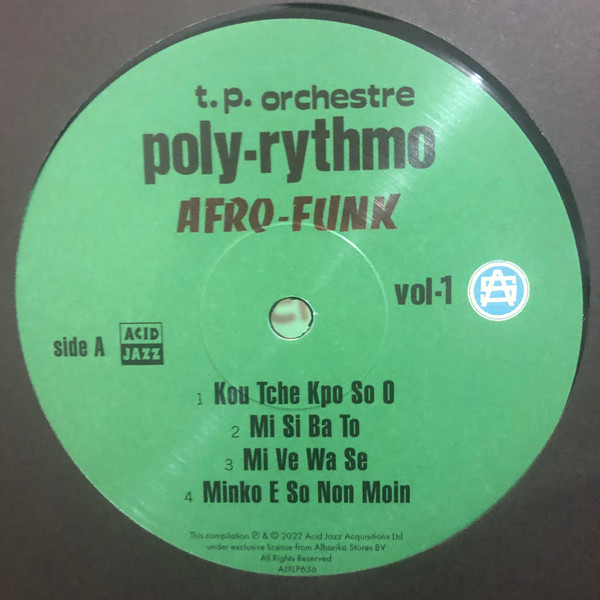 T.P. Orchestre Poly-Rythmo - Afro-Funk Vol-1 | Acid Jazz (AJXLP636) - 3