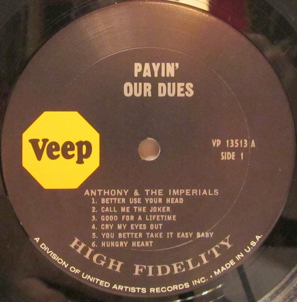 Little Anthony & The Imperials - Payin' Our Dues | Veep (VP 13513) - 2 Little Anthony & The Imperials - Payin' Our Dues | Veep (VP 13513) - 2