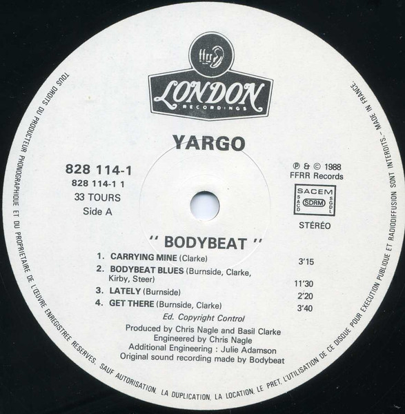 Yargo - Bodybeat | FFRR (828 114-1) - 2