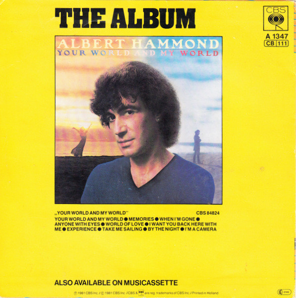 Albert Hammond - Your World And My World | CBS (CBSA 1347)