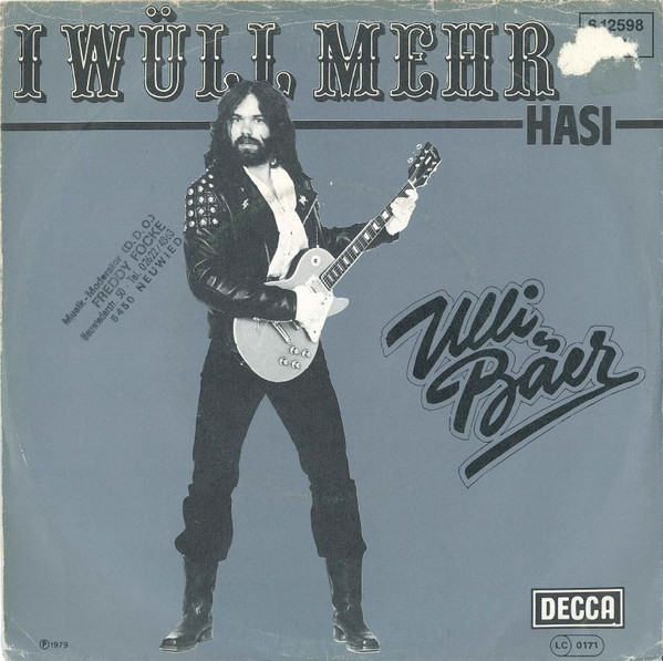 Ulli Bäer - I Wüll Mehr | Decca (6.12598)