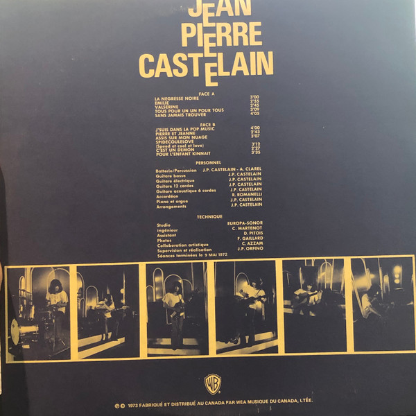 Jean-Pierre Castelain - "De Mes Yeux Vu" | Warner Bros. Records (FLP 46155) - 4