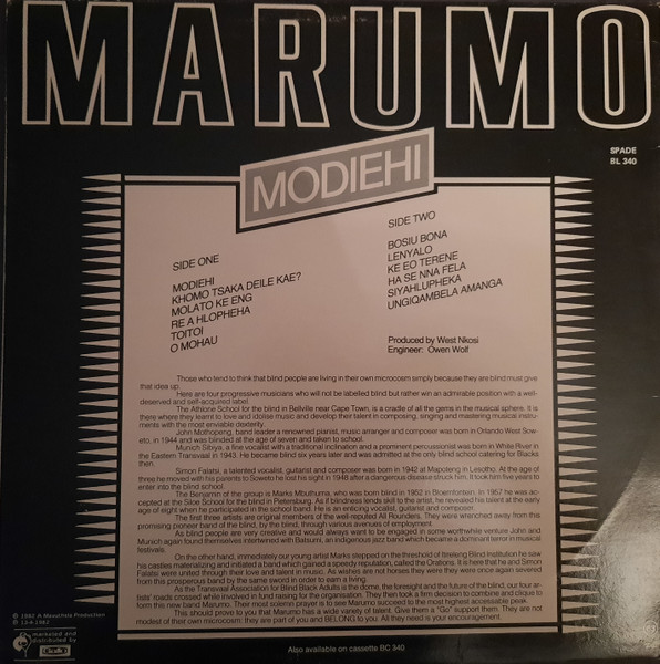 Marumo - Modiehi | Spades (BL 340) - 2