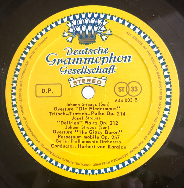 Johann Strauss Jr. , Johann Strauss Sr. & Josef Strauß , Berliner Philharmoniker · Herbert von Karajan - The Blue Danube - Waltzes, Polkas & Other Works By J. & J. Strauss | Deutsche Grammophon (644003) - 4 Johann Strauss Jr. , Johann Strauss Sr. & Josef Strauß , Berliner Philharmoniker · Herbert von Karajan - The Blue Danube - Waltzes, Polkas & Other Works By J. & J. Strauss | Deutsche Grammophon (644003) - 4