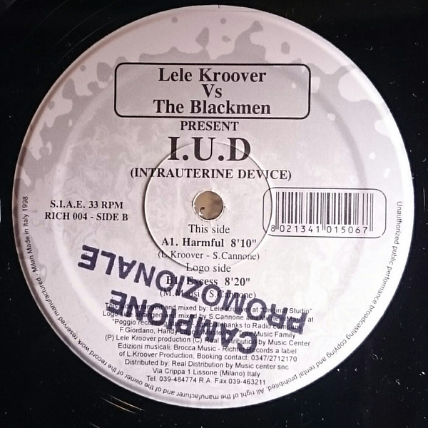 Lele Kroover Vs The Blackmen - I.U.D (Intrauterine Device) | Richter Records (RICH 004)