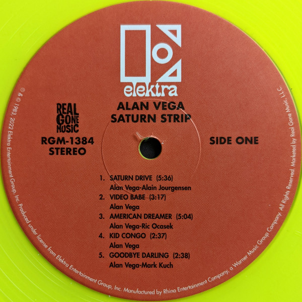 Alan Vega - Saturn Strip | Elektra (RGM-1384) - 4