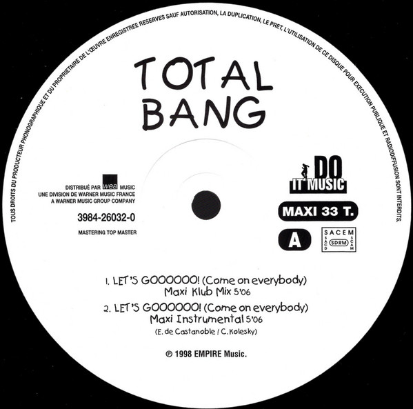 Total Bang - Let's Goooooo! (Come On Everybody) | Do It Music (3984-26032-0) - 3 Total Bang - Let's Goooooo! (Come On Everybody) | Do It Music (3984-26032-0) - 3