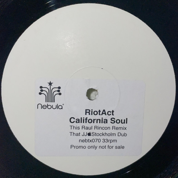 Riot Act - California Soul | Nebula (NEBTX070) - main