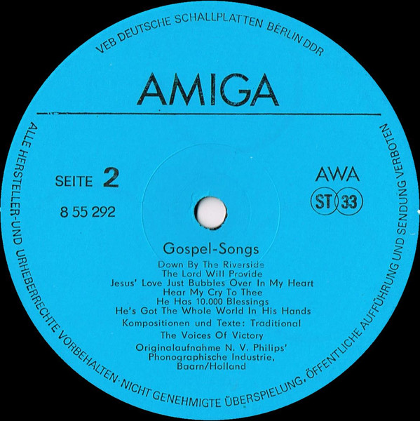 The Voices Of Victory - Gospel-Songs | AMIGA (8 55 292) - 4 The Voices Of Victory - Gospel-Songs | AMIGA (8 55 292) - 4