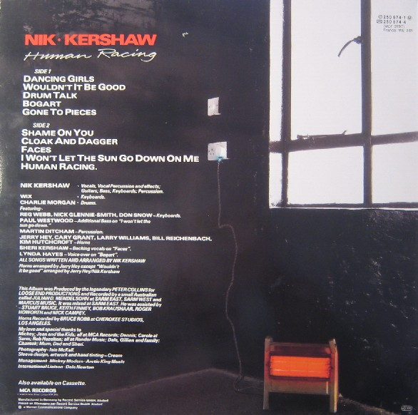 Nik Kershaw - Human Racing | MCA Records (250 574-1) - 2