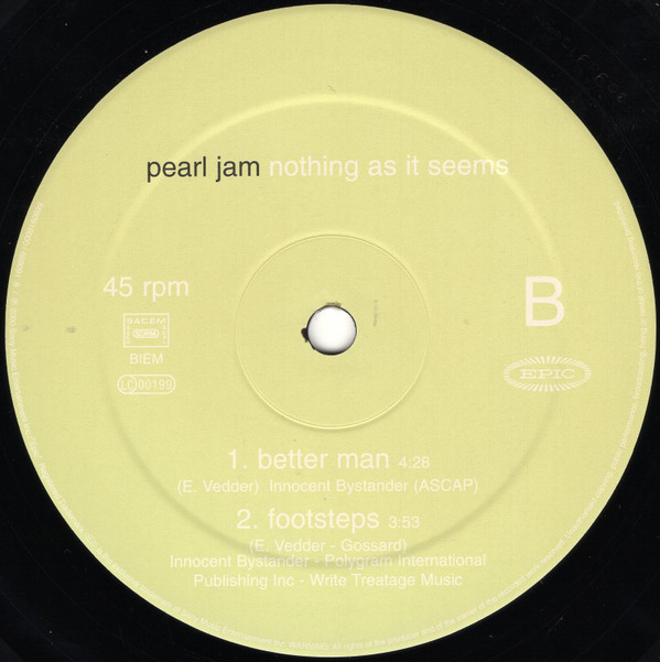 Pearl Jam - Nothing As It Seems | Epic (EPC 669091 6)